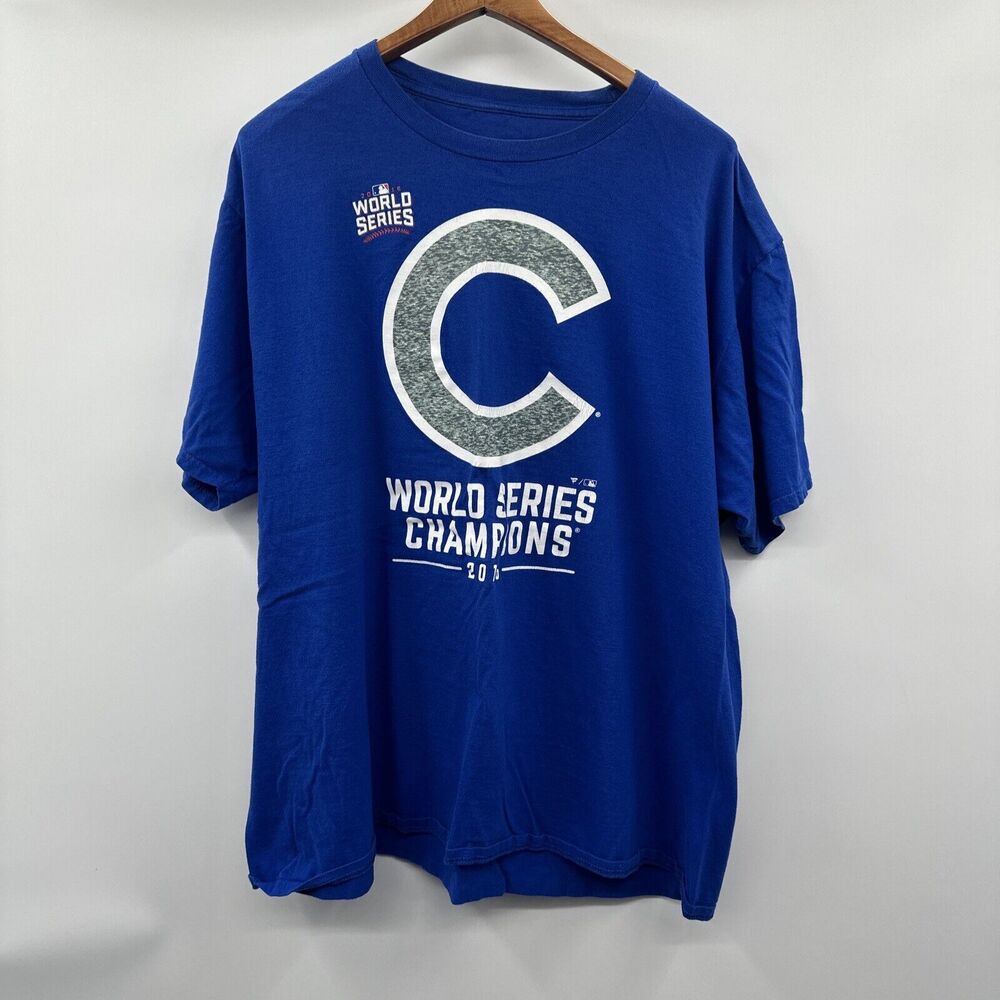 2016 FANATICS CHICAGO CUBS WORLD SERIES CHAMPIONS T SHIRT XXL